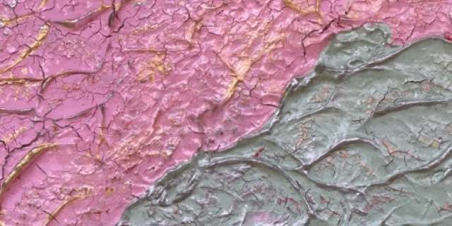 Detail view of texture and brushwork